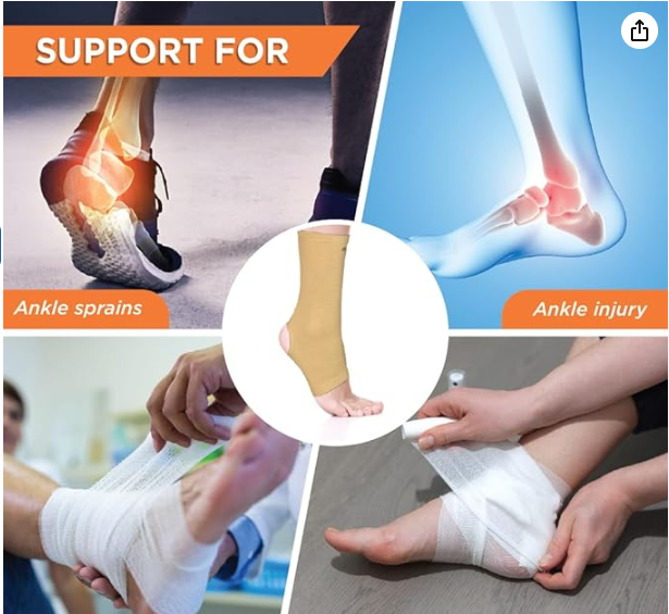 VISSCO Elastic Tabular Ankle Support (M)